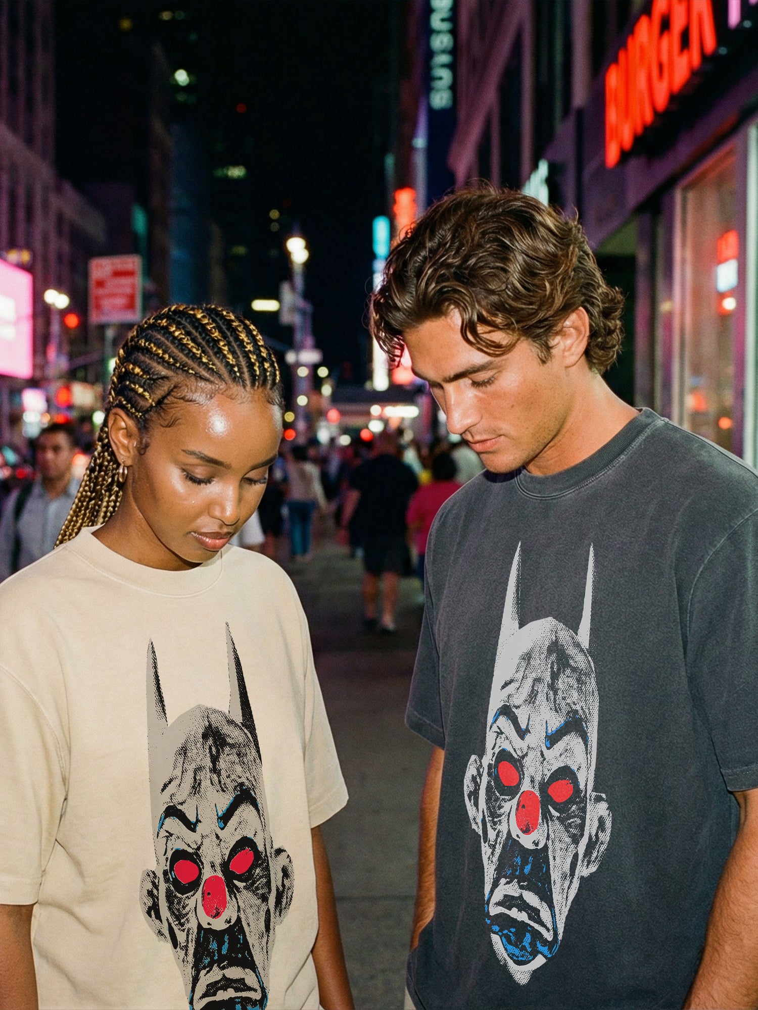 Distressed Joker Streetwear T-Shirt