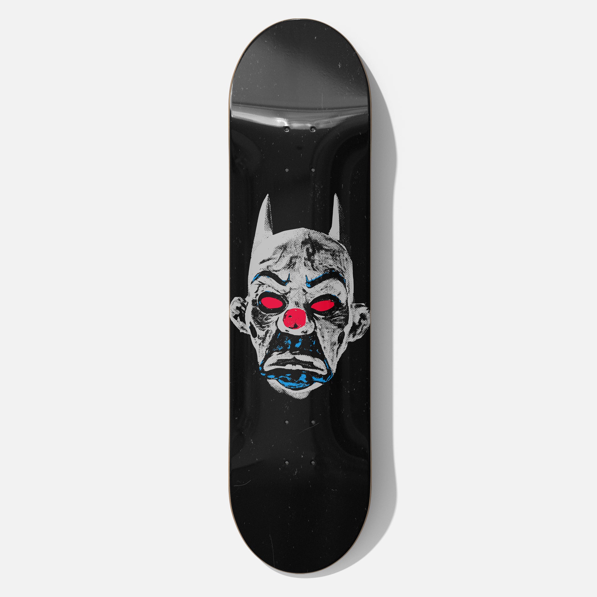 The Dark Knight movie skateboard, Batman and Joker Mask skate deck wall art collectible