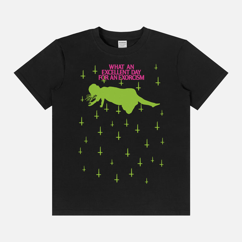 retro the exorcist movie graphic tee shirt for men and women, vintage horror movie apparel