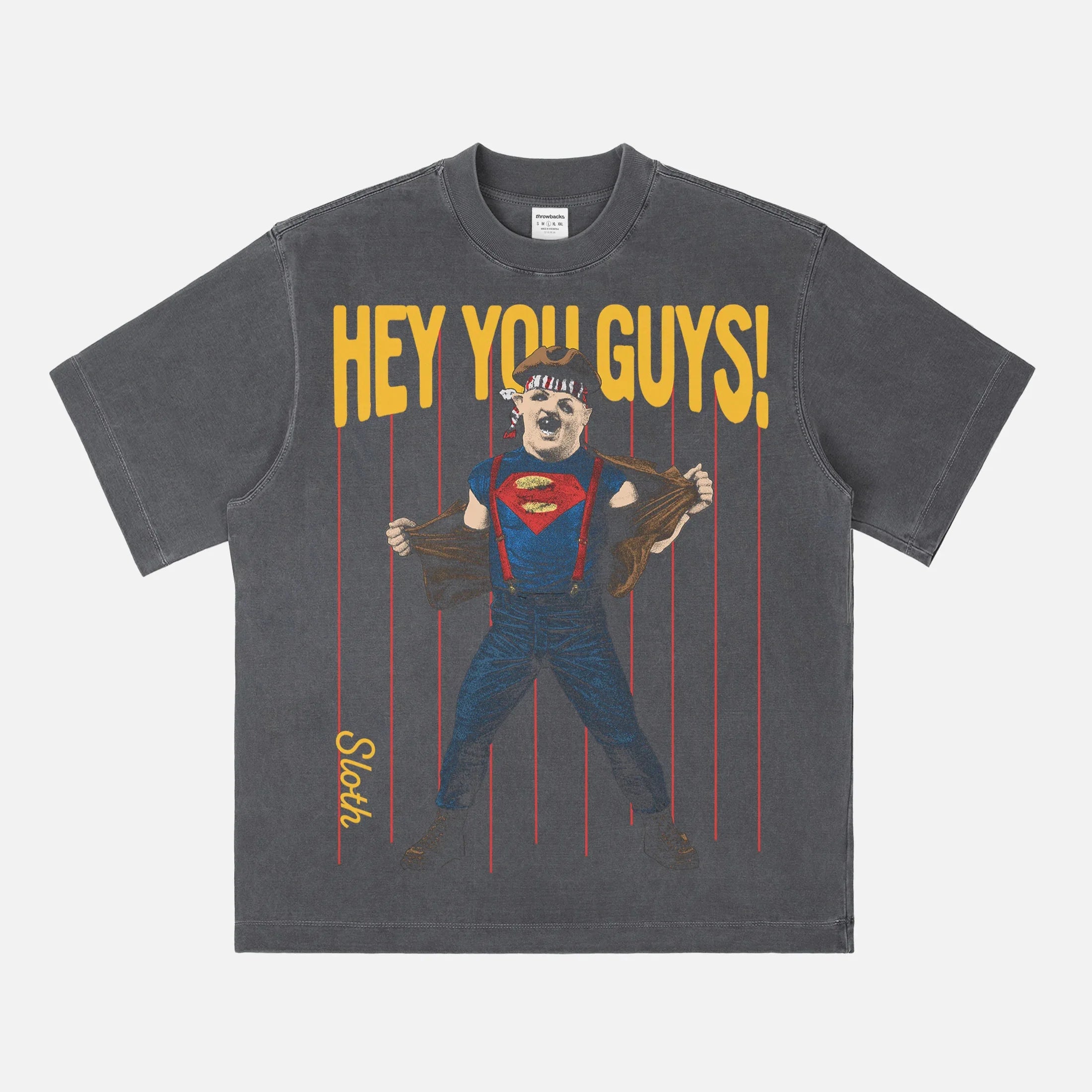 Retro The Goonies movie graphic tee, funny Sloth 80 movie t-shirt for men and women