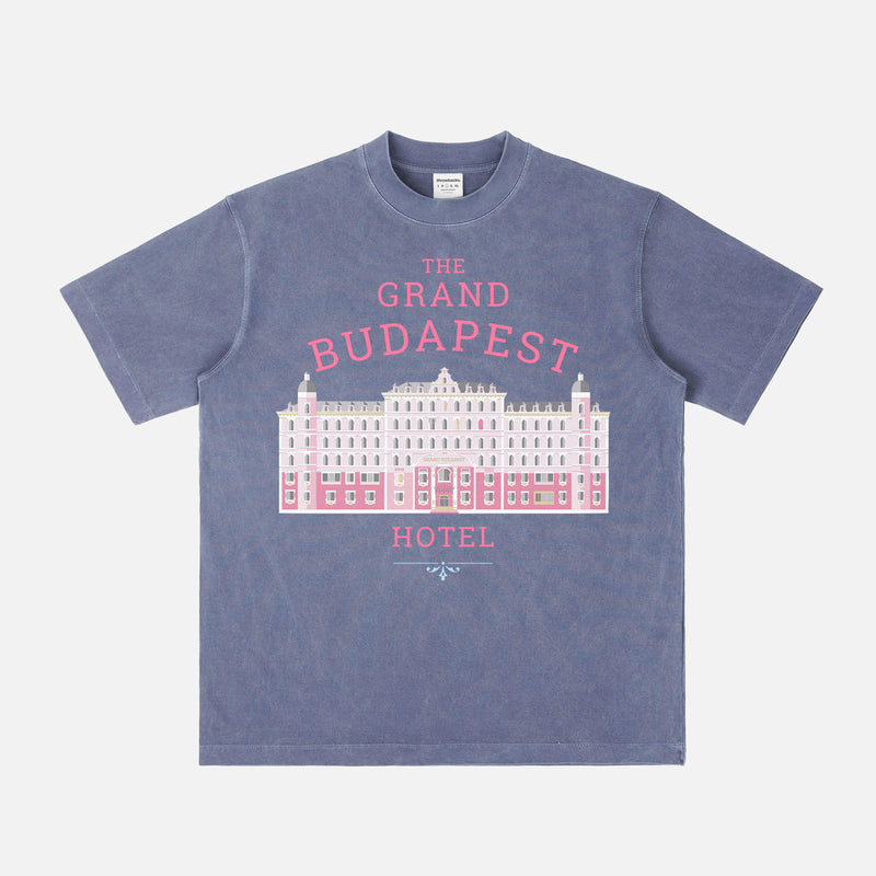 Cute West Anderson The Grand Budapest Hotel Movie T-Shirt, Pastel movie graphic tee