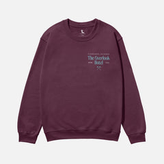 maroon the overlook hotel the shining movie sweatshirt with axe and jack torrance for sale at throwbacks