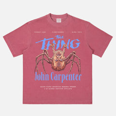 1982 The Thing horror movie graphic tee, Outpost 31 Norris Spiderhead t-shirt, retro 80s movie merch