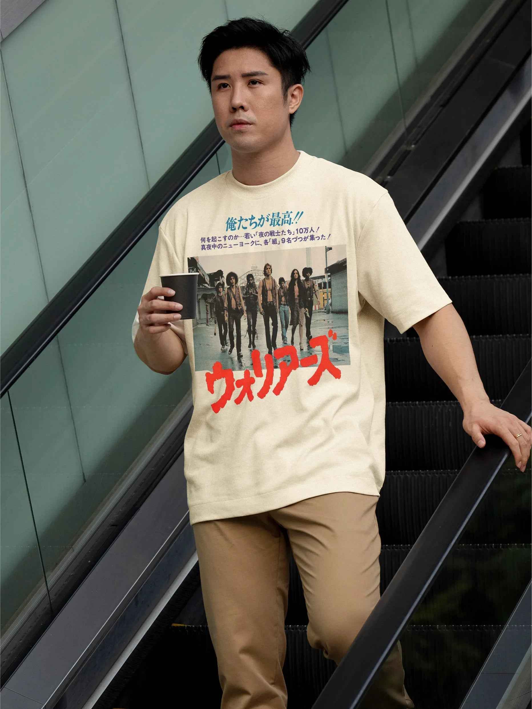 Cool grunge Warriors 1979 japanese movie poster streetwear graphci t-shirt