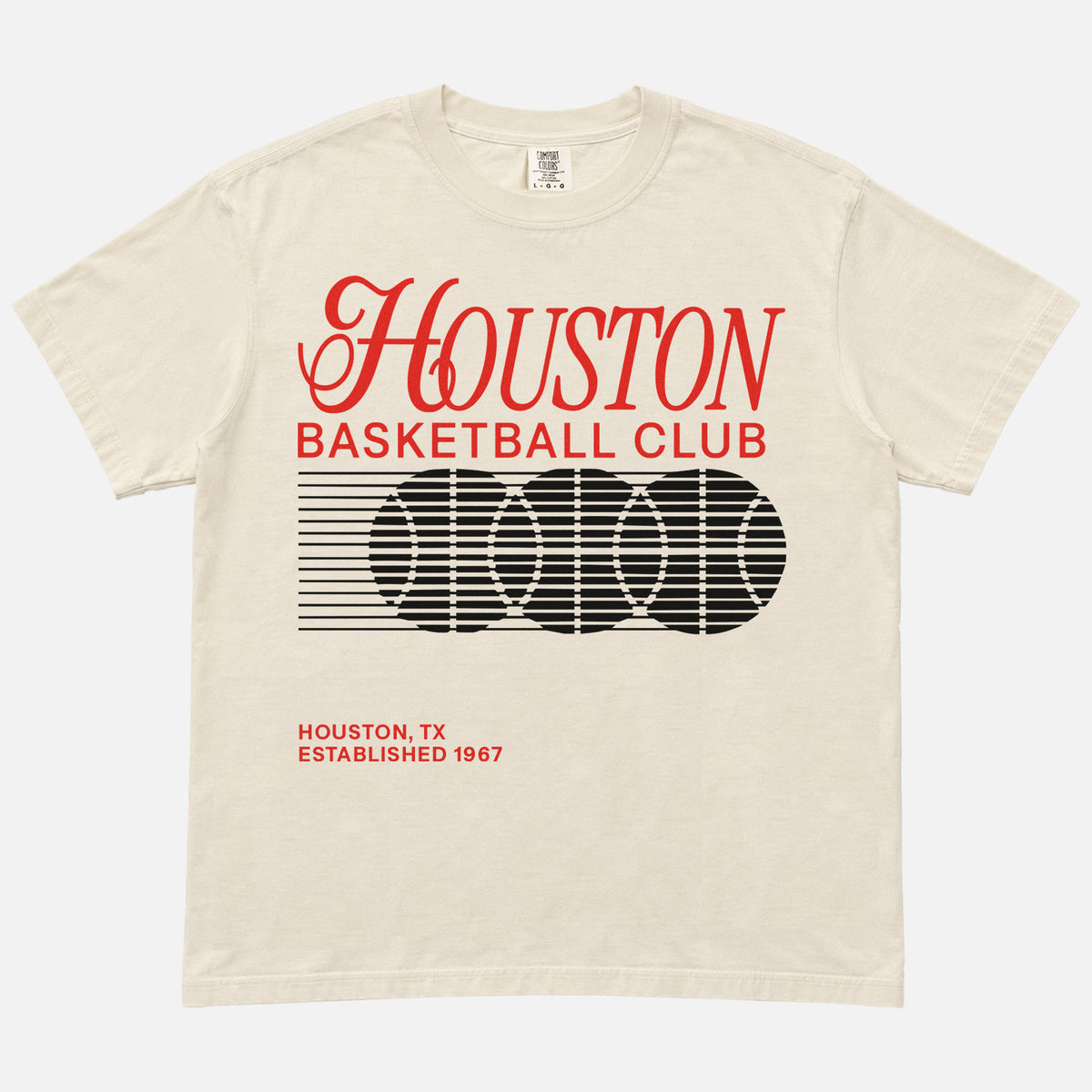 Throwback 90's Houston Rockets NBA basketball streetwear graphic tee