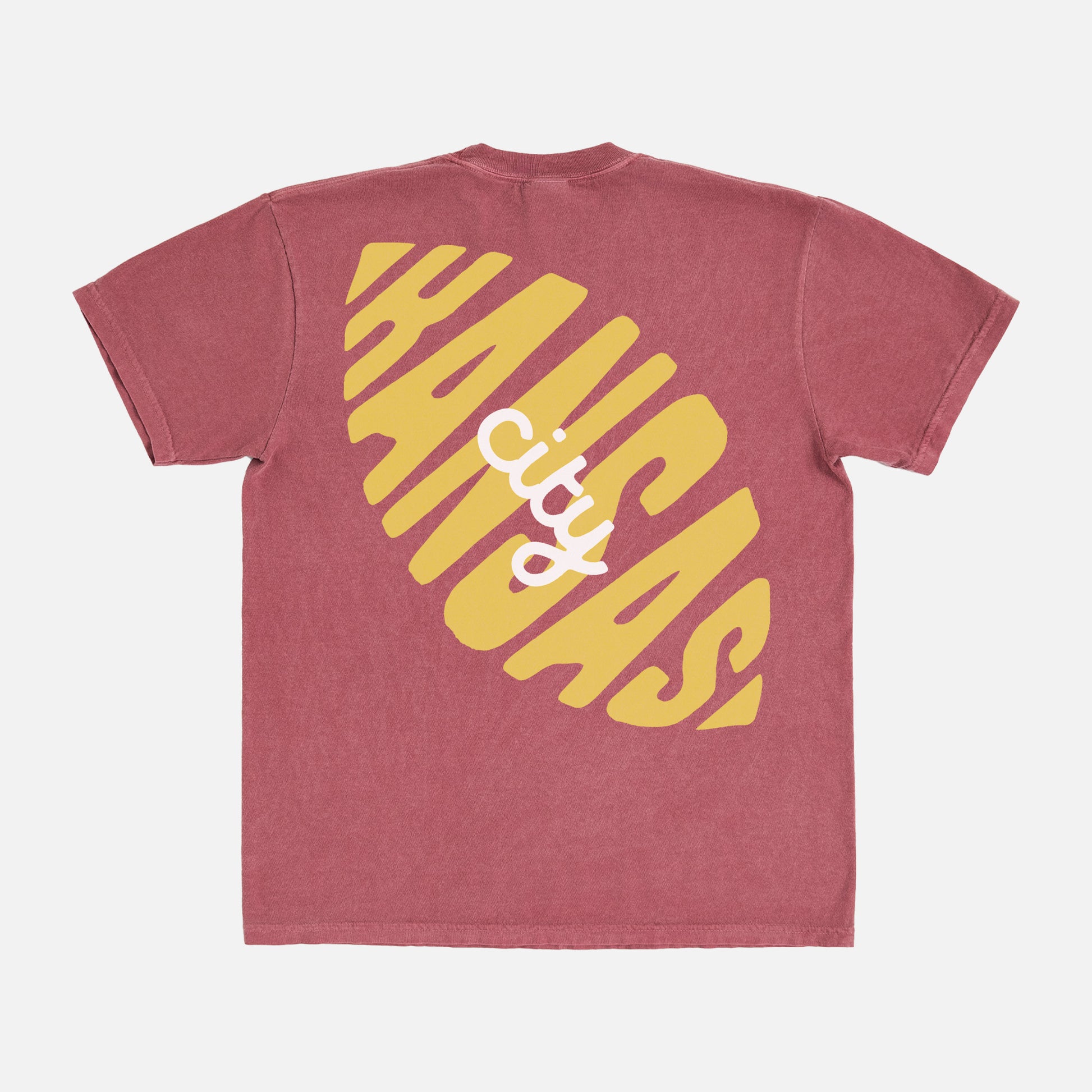 Retro Kansas City Chiefs football t-shirt with front and back print for men and women