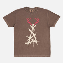 True Detective TV Show season 1 deer antlers carcosa symbol graphic t-shirt