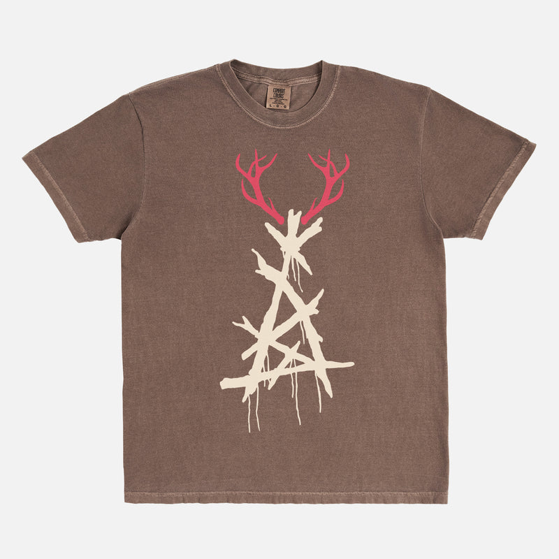 True Detective TV Show season 1 deer antlers carcosa symbol graphic t-shirt