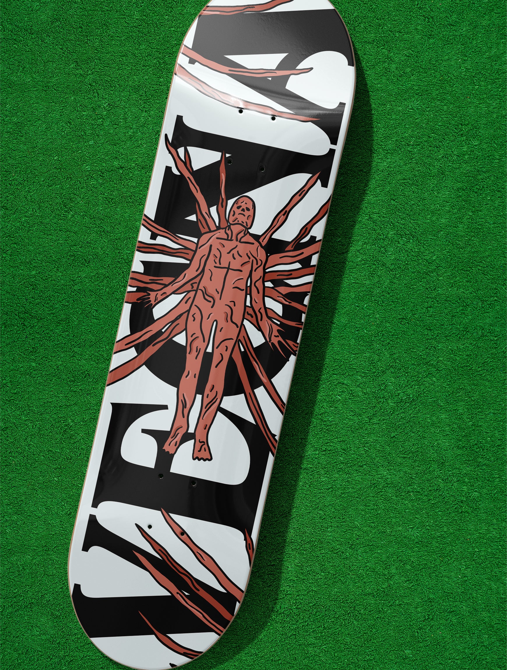 Stranger Things skateboard, Vecna hard wood tv show skate deck wall art Stranger Things home decor