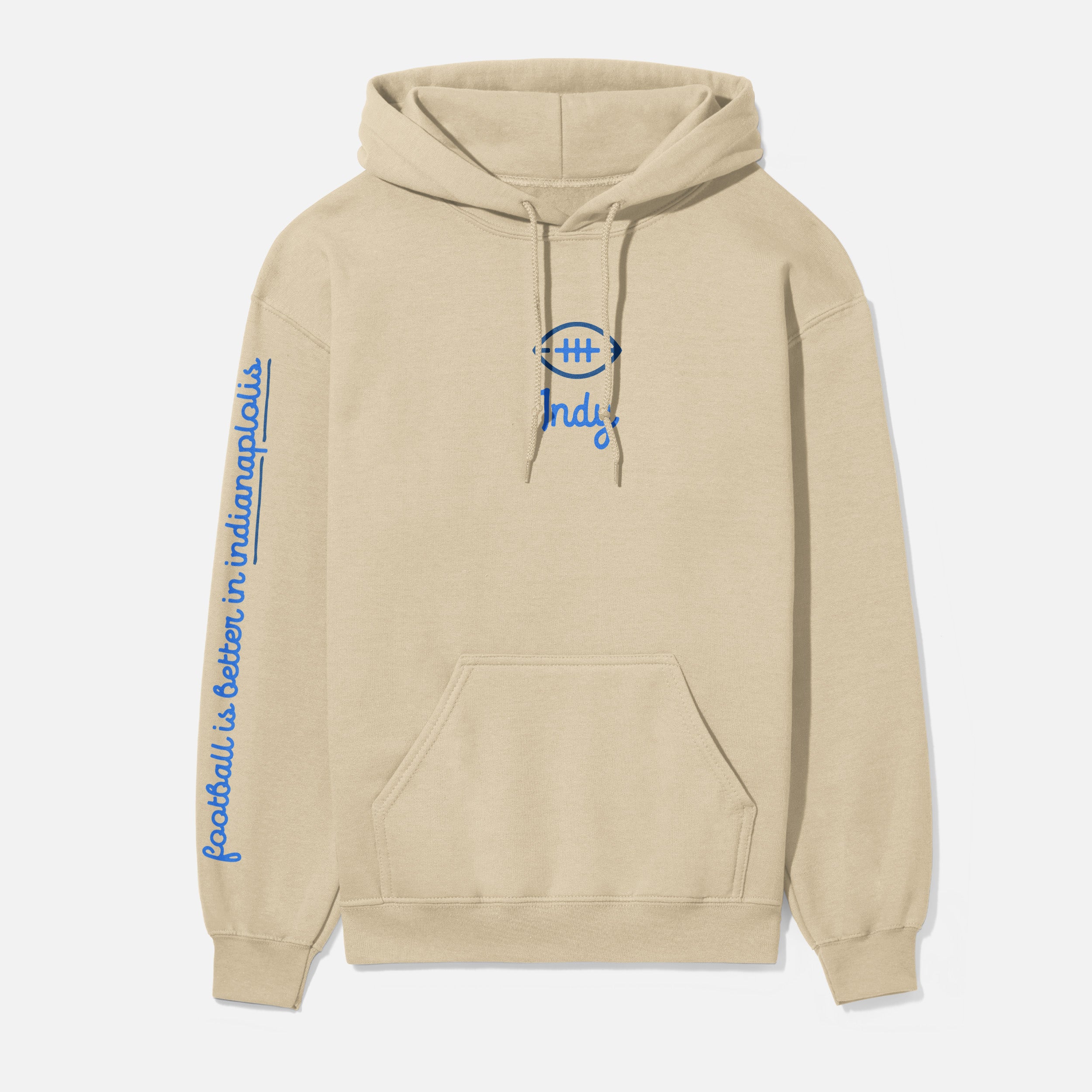 Indianapolis Football Hoodie with Sleeve Print