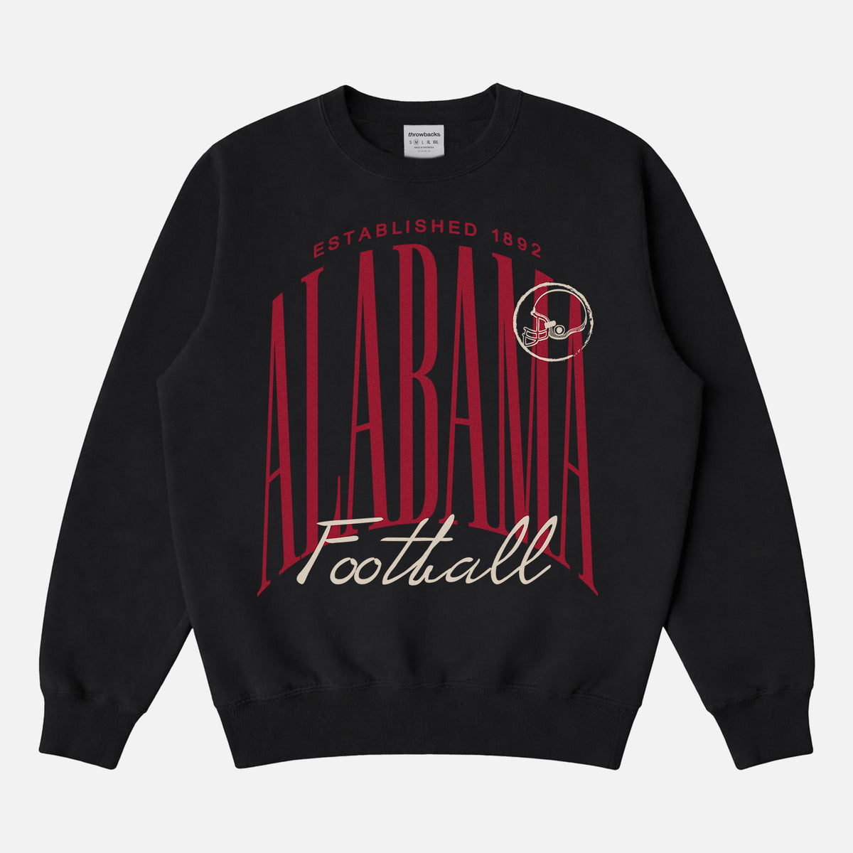 Cute 1990s black Alabama Crimson Tide college football crewneck sweatshirt
