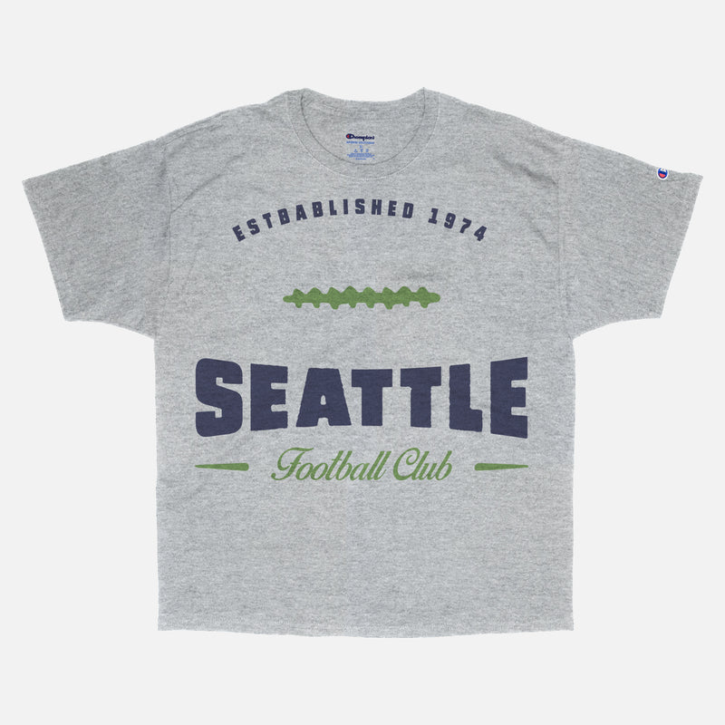Vintage grey unisex Champion Seattle Seahawks graphic t-shirt