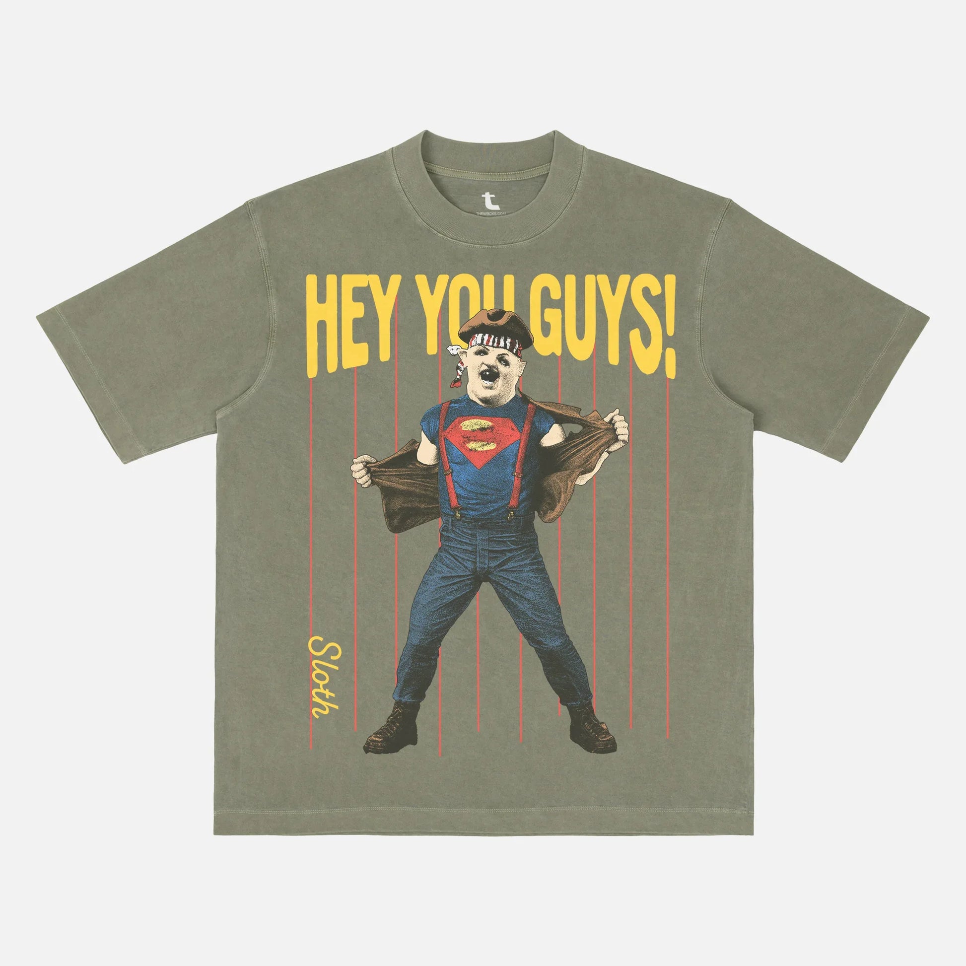 sloth hey you guys the goonies movie graphic tee shirt