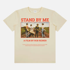 beige Stand by Me movie graphic t-shirt, retro 80s movie shirt 