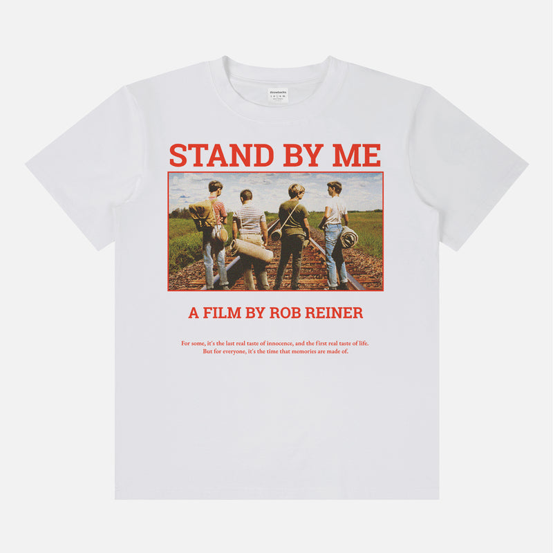 white Stand by Me movie graphic t-shirt, retro 80s movie shirt 