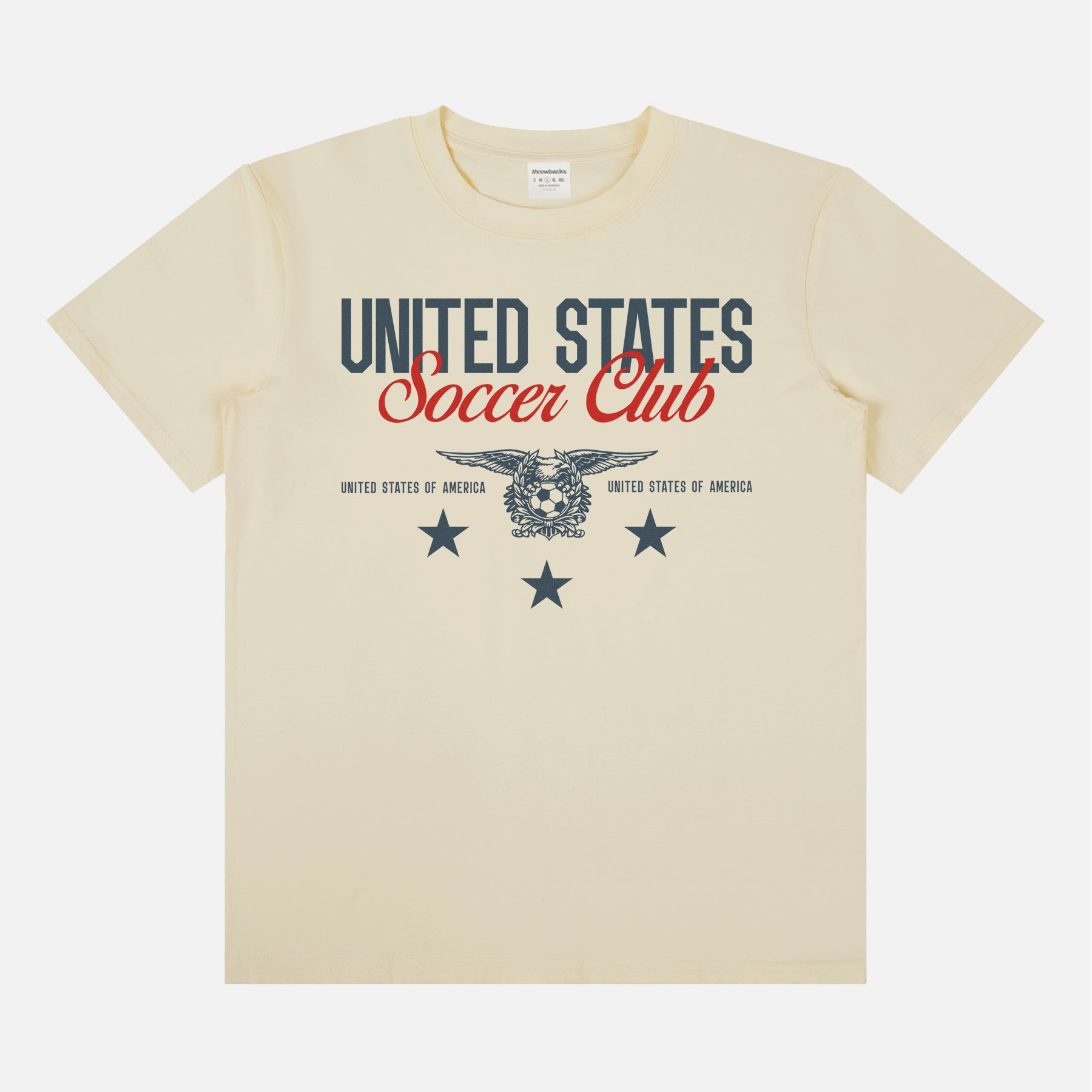USMNT USWNT vintage United States World Cup eagle crest beige unisex t-shirt 