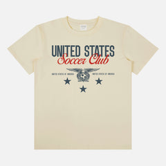 USMNT USWNT vintage United States World Cup eagle crest beige unisex t-shirt