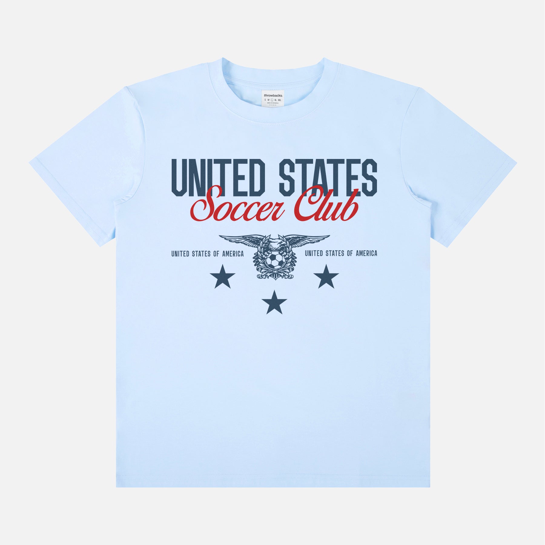 USMNT USWNT vintage United States World Cup eagle crest light blue unisex t-shirt