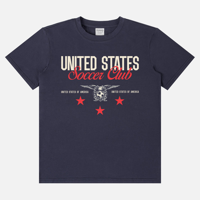 USMNT USWNT vintage United States World Cup eagle crest navy blue unisex t-shirt
