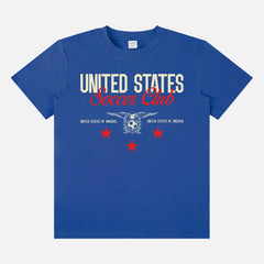 USMNT USWNT vintage United States World Cup eagle crest royal blue unisex t-shirt