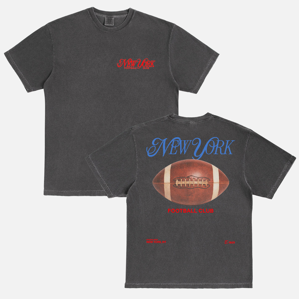 New York Giants Streetwear graphic t-shirt with modern script text on a unisex comfort colors tee