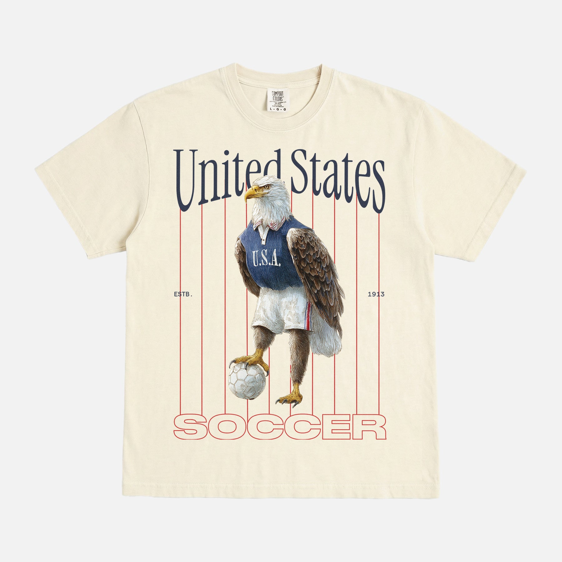 USA Soccer Eagle Pinstripes T-Shirt
