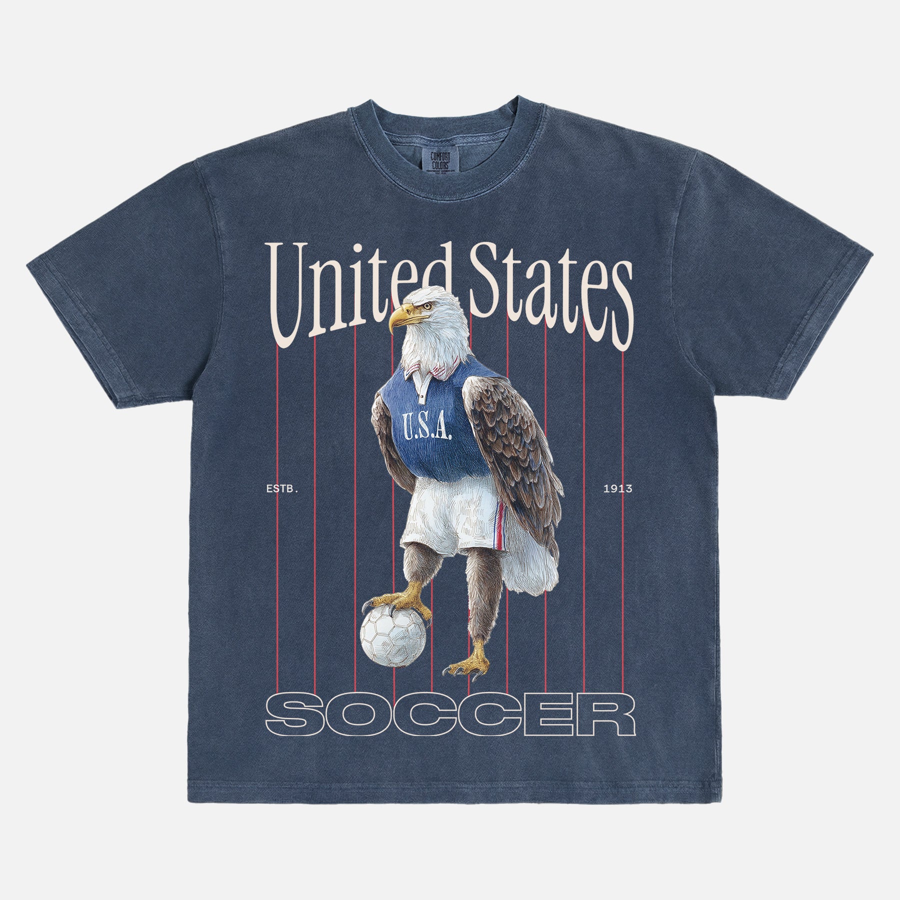 USA Soccer Eagle Pinstripes T-Shirt