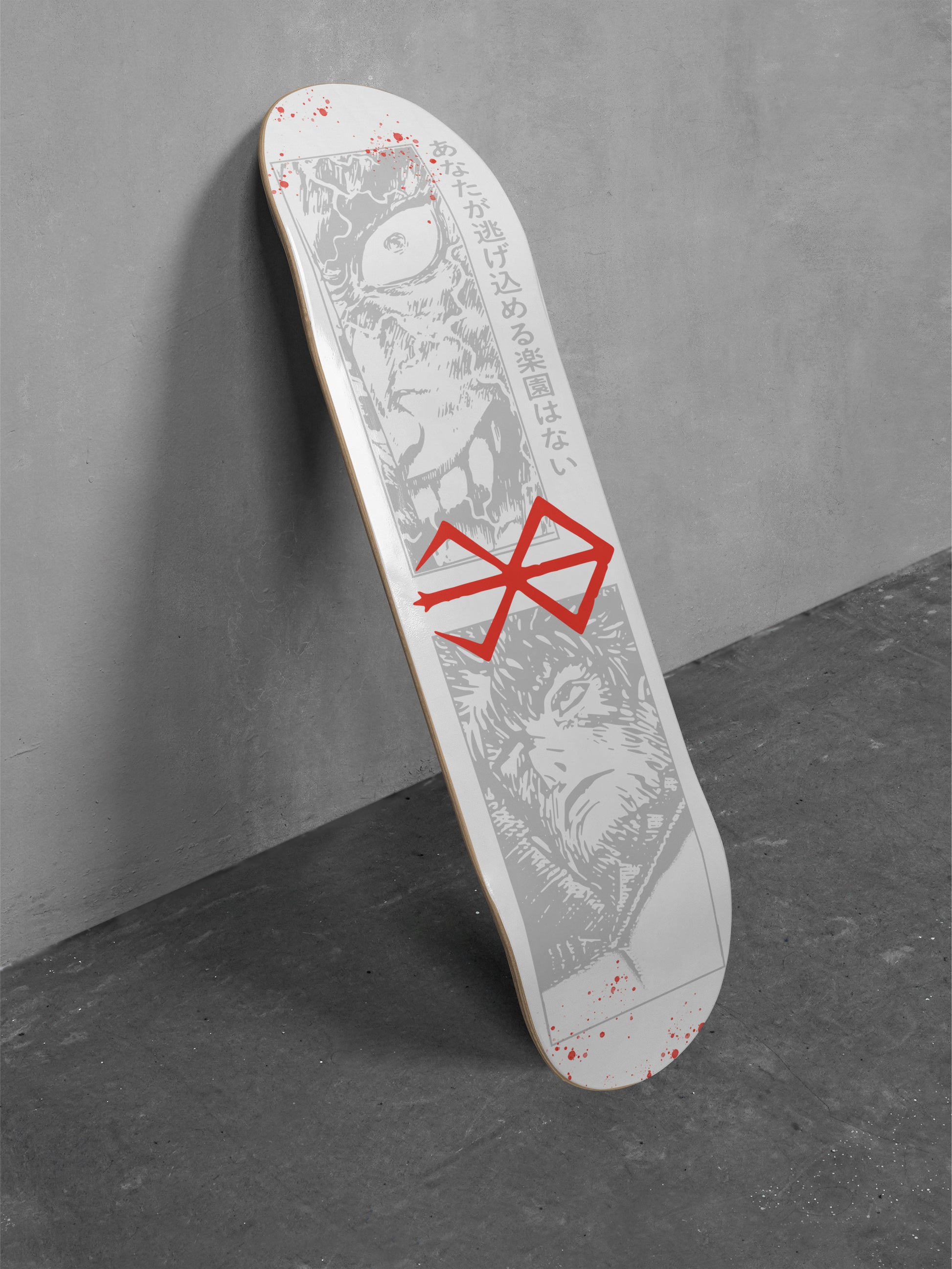 Berserk Anime Skate Deck, Retro 90s Berserk JApanese Manga Series Skateboard wall art decor