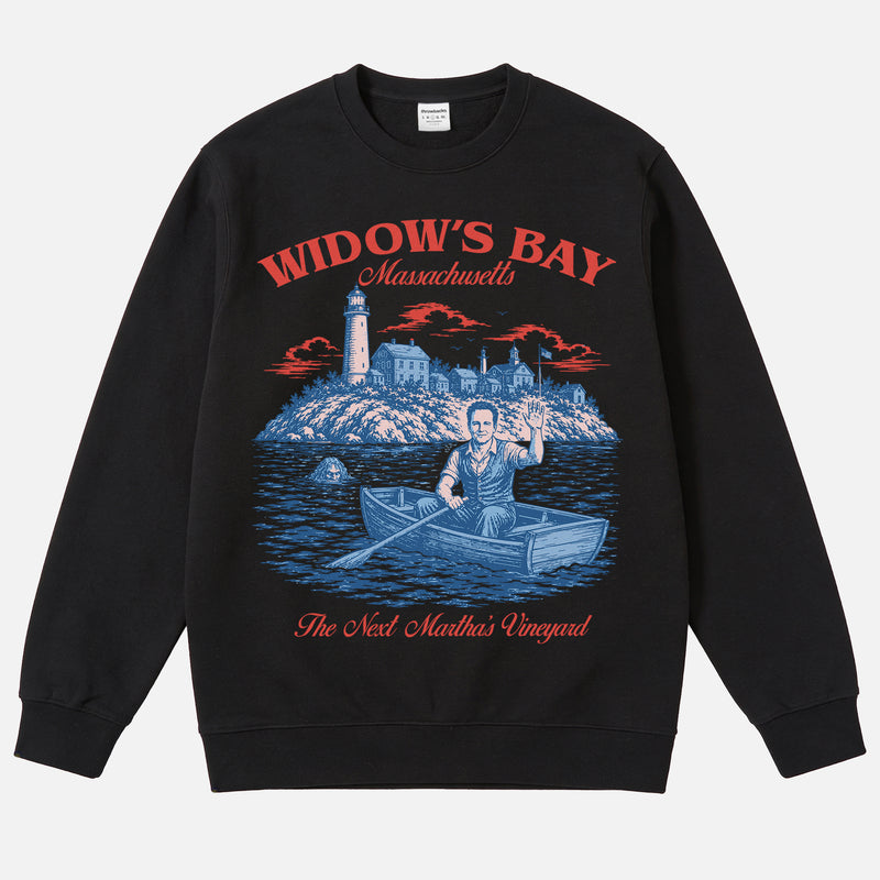 Funny vintage Widow's Bay TV Show crewneck sweatshirt